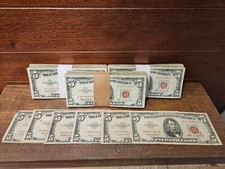 1963 $5 United States Note (Red Seal) - Series 1963, Serial A49334368A — listing 3