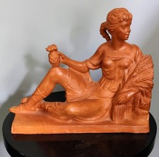 Terracotta Figural Sculpture on Wood Base Yes, there's a signature or stamp — listing 4