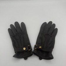 Lauren Ralph Lauren Women's Black Genuine Leather Dress Gloves Size Large — listing 5
