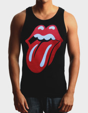 Rolling Stones Pink Racerback Tank Top with Gradient Tongue Logo — listing 5