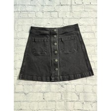 Madewell Raw-Hem Denim Mini Skirt, Size 23 — listing 6
