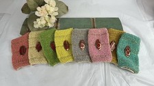 Vintage Hi-Jacs Terry Cloth Coasters, Complete Boxed Set with Original Lid — listing 5