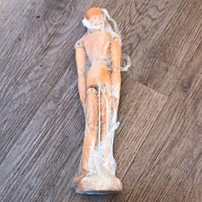 Vintage Wooden Artist's Articulated Mannequin Figure, 14" Tall on Round Base — listing 6