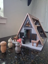 Magnolia Large Wooden Dollhouse with Furniture Set — listing 4