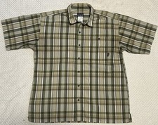 Patagonia Men's Organic Cotton Long Sleeve Button-Down Buffalo Check Shirt, Green/Cream, Size M — listing 3