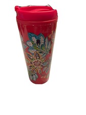 Vera Bradley Insulated Travel Mug in Pink Paisley Pattern