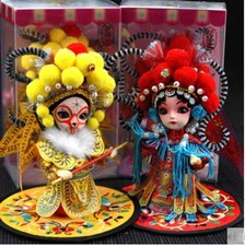Chinese Peking Opera Bride & Groom Collectible Dolls, Boxed Pair — listing 2