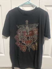 Bon Jovi "The American Tour" Graphic Band T-Shirt, Light Blue — listing 4