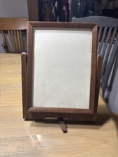 Antique Swivel Tabletop Photo Frame with Carved Crest and Pedestal Stand — listing 5
