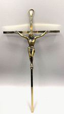 Vintage Brass Wall Crucifix with Corpus Christi and Radiant Halo — listing 4