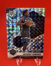Panini Mosaic Anthony Edwards Blue Reactive Prizm Basketball Card, listing 2