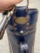 Burton Two-Tone Leather Messenger / Travel Bag with Flap Closure — listing 4
