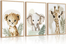 Children's Wood Picture Frame with Marching Band Animals (Lion, Rabbit, Bear, Wolf in Uniform) — listing 3
