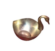 Vintage GATCO Solid Brass Swan Trinket Dish — listing 2