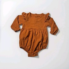 Baby Girl 2-Piece Outfit - Mauve Pink Lace-Ruffle Top & Floral Print Leggings Old Navy / Carter's — listing 5