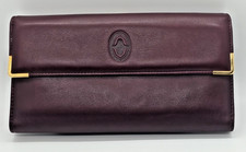 Vintage Buxton Genuine Leather Trifold Wallet with Embossed Logo, Burgundy — listing 2