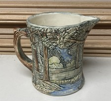 Hull Pottery Woodland W6 6.5" Ewer Pitcher with Lily Motif