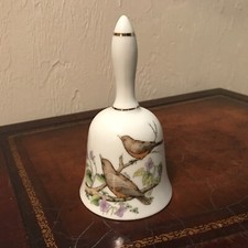Vintage Porcelain Hand Bell with Fruit Decal and Gold Trim, Made in Japan — listing 6