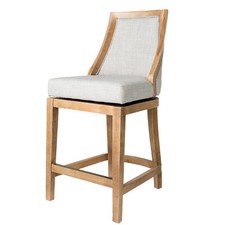 Backless Swivel Counter/Bar Stool with Faux Leather Cushion and Metal Base — listing 5