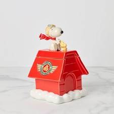 Group of Three Vintage Figural Ceramic Cookie Jars (Beaver on Log, Mouse in Apron, Chipmunk/Squirrel) — listing 3