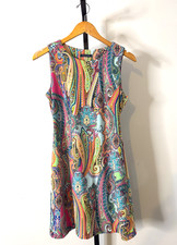 Tommy Hilfiger Paisley Print Sleeveless Sheath Dress, Size 10 — listing 5