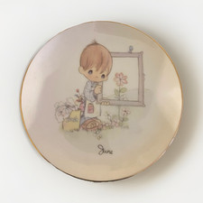 Precious Moments "Wishing You Roads Of Happiness" Mini Collector Plate — listing 2