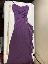 City Triangles Emerald Green Satin Prom Gown, Size 5, Beaded Lace Waistband with Side Slit and Pockets — listing 2