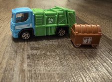 Toy Recycling Garbage Truck, Green & White with Recycle Graphic — listing 6