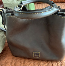 Dooney & Bourke Brown Leather Domed Satchel Handbag — listing 5