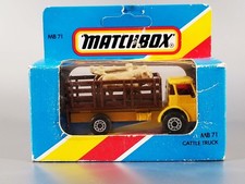 Matchbox Superfast No. 71 Cattle Truck, Copper/Orange Cab with Yellow Stakes — listing 3