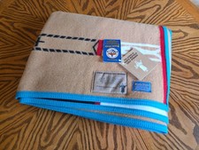 Pendleton Beaver State Wool Camp Blanket Pink & Green Star Pattern — listing 2