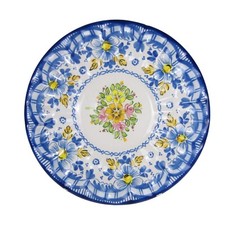 Vintage Iridescent White Ceramic Wall Plate, Retailed by Almacenes Cecilio del Pueyo, Sevilla — listing 3