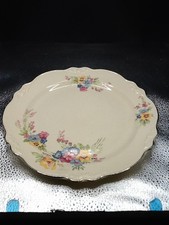 Homer Laughlin Oval Serving Platter with Floral Center and Gold Filigree Border — listing 5
