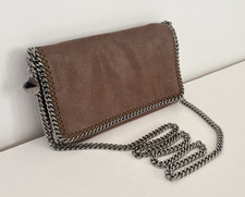 Stella McCartney Falabella Mini Tote Crossbody Bag, Metallic Navy Crackle, listing 6