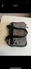 Thirty-One Gray Quilted Poppy Double Zip Cosmetic/Travel Organizer Bag — listing 3