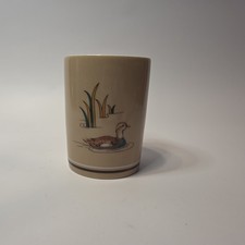 Wood Ducks by Andre Richard 3-Piece Ceramic Bathroom Set (Toothbrush Holder, Soap Dish, Tumbler)