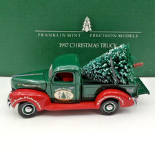 Franklin Mint Precision Models 1999 Christmas Truck 1940 Ford Pickup Franklin's Bait & Tackle