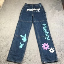 Playboy by PacSun Denim Trucker Jacket with Bunny Logo Print — listing 4