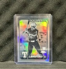 2024 Topps Chrome Wyatt Langford Rookie Cup X-Fractor Refractor, Texas Rangers, listing 2