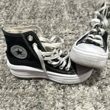 Converse Chuck Taylor All Star Move Platform High Top Sneakers, Black/Pink, Kids US 4 — listing 3