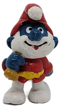 Vintage Santa Papa Smurf PVC Figurine with Toy Sack — listing 4