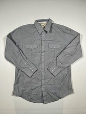 Coastal Men's Short-Sleeve Chambray Button-Up Shirt with Micro Dot Print, Size XXL — listing 3