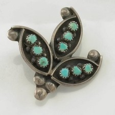 Antique Native American Floral Beadwork Panel with Potted Tulips and Wild Rose, Turquoise Ground — listing 2