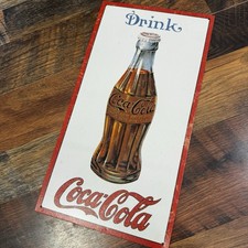 Coca-Cola 'Delicious Refreshing' Victorian Lady Reproduction Tin Sign — listing 4