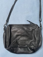Liebeskind Berlin Black Pebbled Leather Crossbody Hobo Bag with Cargo Pockets — listing 6
