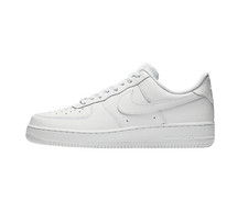 Nike Air Force 1 Low '07 Men's White Leather Trainers, UK 10, listing 5