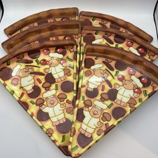 Deborah Mallow Pizza Slice-Shaped Melamine Serving Trays, Set of 3 — listing 6