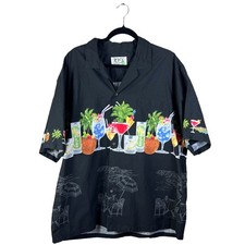 KY's Made in Hawaii Men's Motorcycle Print Aloha Shirt, Size XL — listing 2
