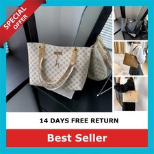 4-Piece Brown Faux Leather Handbag Set with Tote, Crossbody, Wallet and Card Holder — listing 6