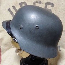 German WWII-Style M35/M40 Stahlhelm Steel Helmet with Heer Eagle Decal (Likely Restored/Refinished) — listing 6